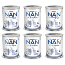 Nestle Nan Optipro Plus 4 Mleko modyfikowane junior dla dzieci po 2 roku Zestaw 6 x 800 g