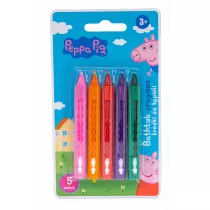 Kredki wiecowe do kpieli 5kol winka Peppa ASTRA 5 szt.