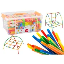 Zestaw s�omek do konstrukcji 3D kolorowe 800el LeanToys