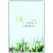 Trend Kartka okoliczno�ciowa Urodziny 18