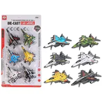 Samolot my�liwec metalowy 6 szt Adar