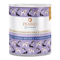 Perro Junior Gourmet Krlik z dyni – monobiakowa formua karma mokra dla szczenit wszystkich ras 800 g