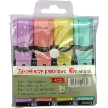 Titanum Zakre�lacze pastelowe 4 szt.