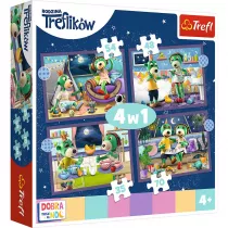 Puzzle 4w1 Trefliki przed snem Dobranoc, Trefliki na noc