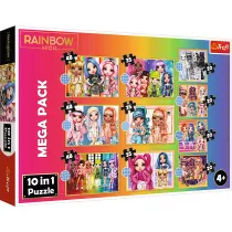 Puzzle 10w1. Rainbow High. Kolekcja modnych laleczek Trefl