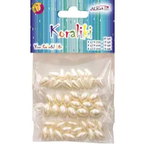 Aliga Koraliki plastikowe per�owe