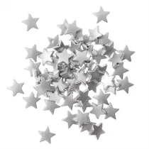 Dalprint Koraliki gwiazdki srebrne 1,5cm