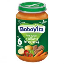 BoboVita Obiadek Warzywa z delikatną wołowiną po 6 miesiącu 190 g