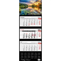 Kalendarz 2026 tr�jdzielny premium - Mazury