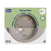 Chicco Talerz podgrzewany szary 6m+