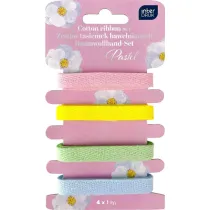 Interdruk Zestaw tasiemek bawe�nianych 4x1m Pastel