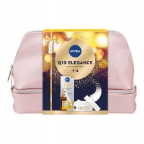 Nivea Zestaw Q10 Elegance Q10 Anti-Wrinkle Expert serum do twarzy + Q10 Anti-Wrinkle Expert krem przeciwzmarszczkowy SPF15 + kosmetyczka 50 ml + 30 ml + 1 szt.