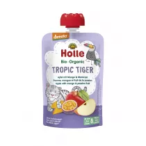 Holle Mus Tropikalny Tygrys Jabko z mango i marakuj od 8 miesica 100 g Bio