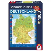 Puzzle 1000 el. Mapa Niemiec Schmidt