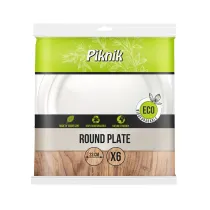 Piknik Talerz okr�g�y EKO 23 cm 6 szt.