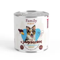 FamilyFirst Puszka dla psa, bogata w jagnicin, z ziemniakami, adult 800 g