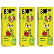 Bob Snail Przekska jabkowa z owocw bez dodatku cukru Zestaw 3 x 30 g