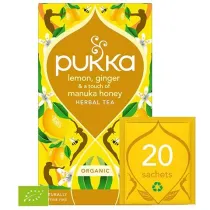 Pukka Herbata Lemon Ginger i Mid Manuka 20 x 1.7 g Bio