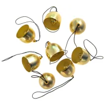 dpCraft Dzwonki metalowe vintage z�ote 2.6cm 8 szt.