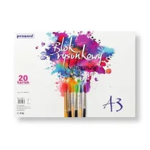 Penword Blok rysunkowy A3 kolor 80g 20 kartek