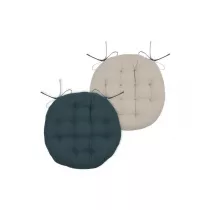 Stof Poduszka na krzeso Duo 38 cm kobaltowa