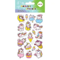 Naklejki 3D Puffy Unicorns 10x20cm HAPPY COLOR