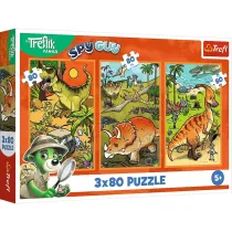 Puzzle 3x80 el. Zwyczaje Treflik�w