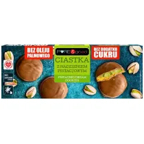 Pure&Good Ciastka z nadzieniem pistacjowym w czekoladzie mlecznej 96 g