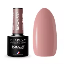 Claresa Soak Off UV/LED Brown lakier hybrydowy 302 5 g