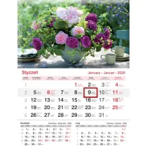 Lucrum Kalendarz �cienny 2026 jednodzielny Bukiet