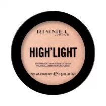 Rimmel High'light Buttery-Soft Highlighting Powder rozwietlacz do twarzy 002 Candlelit 8 g