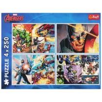 Puzzle 4x250 el. Bohaterskie dni Trefl