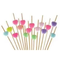 Szpilki do koreczkw z serduszkami 16 szt.