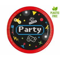 Procos Talerzyki papierowe Gaming Party 20cm 8 szt.