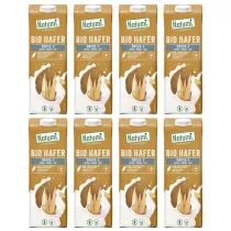 Natumi Nap�j owsiany omega-3 bez dodatku cukr�w Zestaw 8 x 1 l Bio