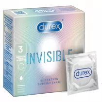 Durex prezerwatywy Invisible dla wikszej bliskoci cienkie 3 szt.