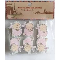 Galeria Hobby Klamerki ozdobne niemowl�ce 6 szt.
