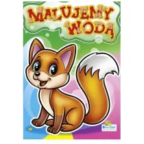 Kolorowanka. Malujemy wod� zestaw "Zwierz�ta" - Lisek (A4, 8 str.) Malowanka wodna