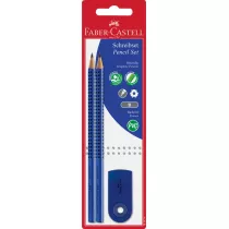 Faber-Castell Zestaw 2 o��wki grip+gumka sleeve mini transparentna