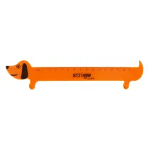 Strigo Linijka plastikowa Jamnik 15 cm SSC363
