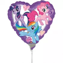Amscan Mini shape. Balon foliowy My Little Pony serce