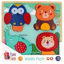 Puzzle Uk�adanka drewniana Safari Bam Bam
