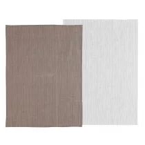 Sdahl Zestaw rcznikw kuchennych Line 50 x 70 cm taupe/white 25095 2 szt.