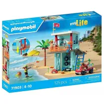 Playmobil My Life Wie�a ratownicza i pla�owy samoch�d buggy 71903