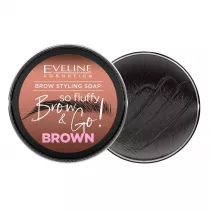 Eveline Cosmetics Brow & Go! mydo do stylizacji brwi Brown 25 g