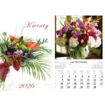 Kalendarz �cienny 2026 Kwiaty