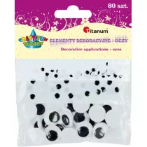 Titanum Oczy bez kleju i rz�s 80 szt.