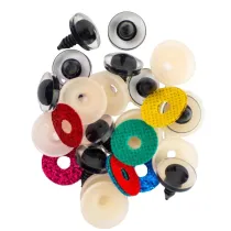 Oczy do maskotek 16mm mix kolor�w Brewis