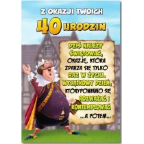 Trend Kartka okoliczno�ciowa Urodziny 40