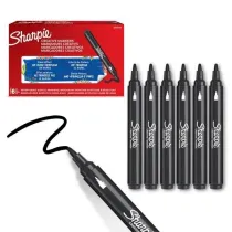 Sharpie Markery akrylowe czarne 6 szt.
